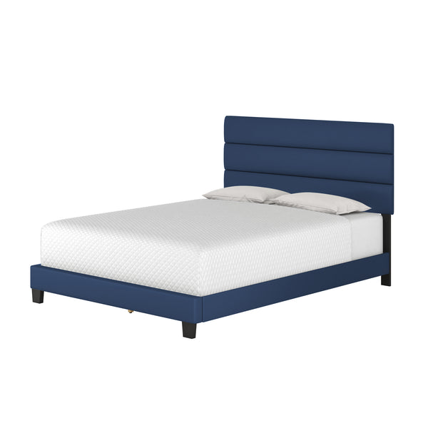 Piedmont Faux Leather Upholstered Platform Bed