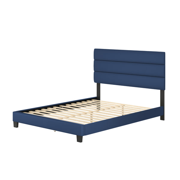 Piedmont Faux Leather Upholstered Platform Bed