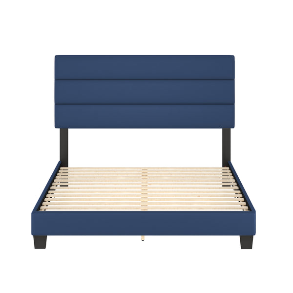 Piedmont Faux Leather Upholstered Platform Bed