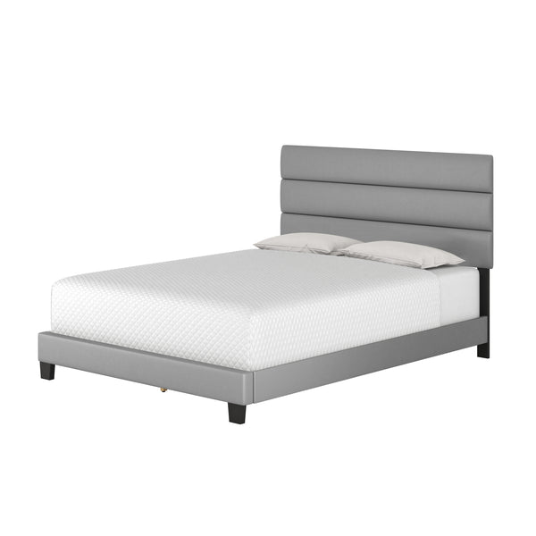 Piedmont Faux Leather Upholstered Platform Bed