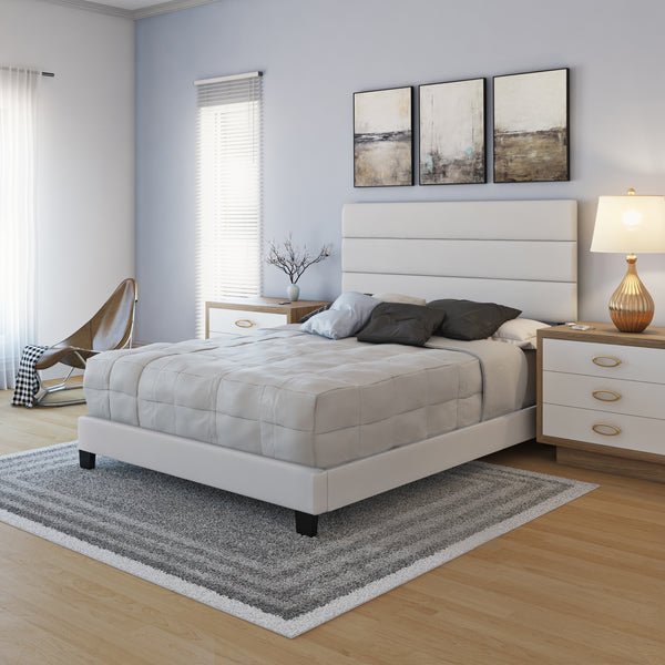 Piedmont Faux Leather Upholstered Platform Bed