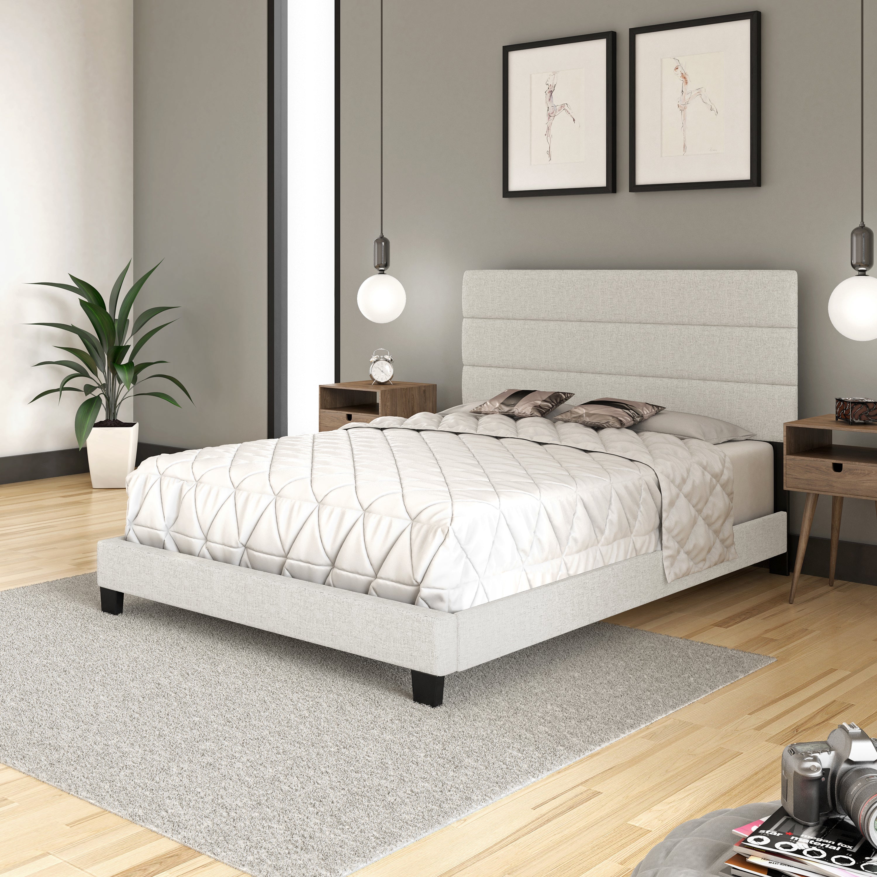 Ravenna Linen Upholstered Bed