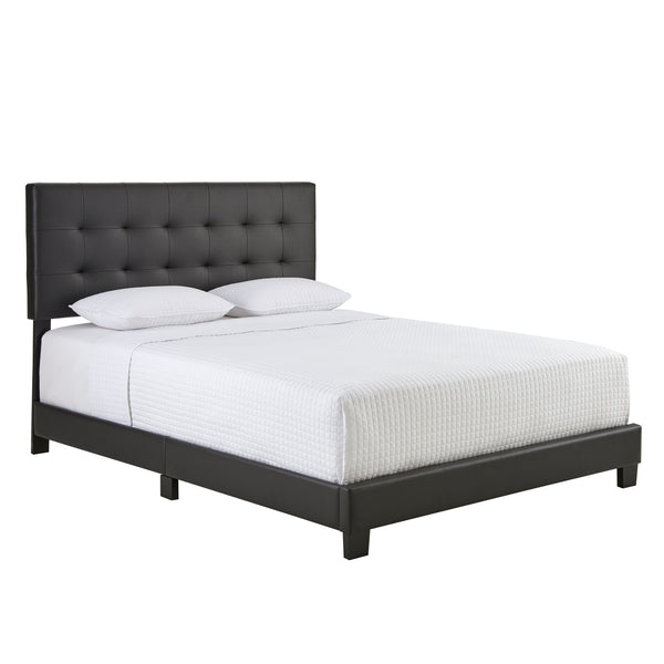 Roma Faux Leather Upholstered Platform Bed