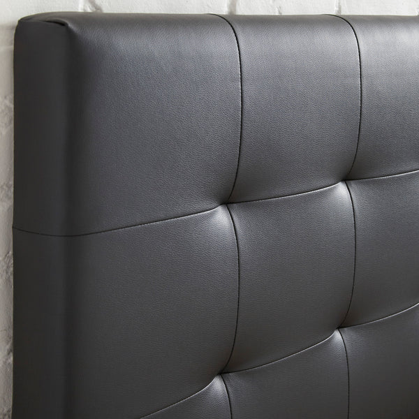 Roma Faux Leather Upholstered Platform Bed