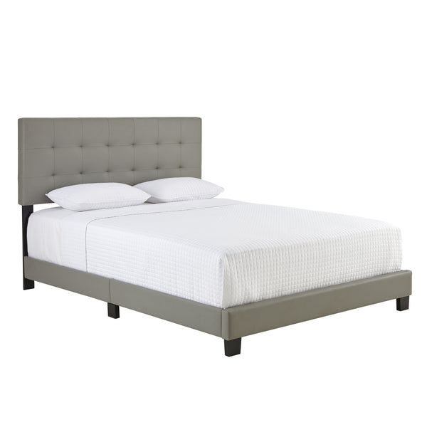 Roma Faux Leather Upholstered Platform Bed