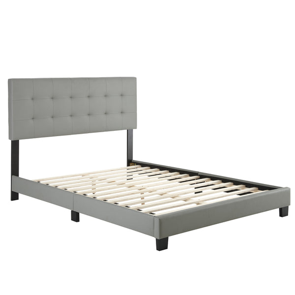Roma Faux Leather Upholstered Platform Bed