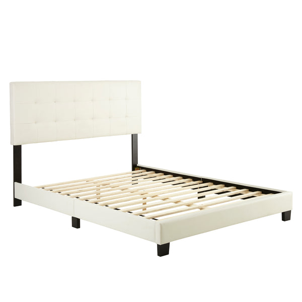 Roma Faux Leather Upholstered Platform Bed