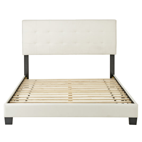 Roma Faux Leather Upholstered Platform Bed