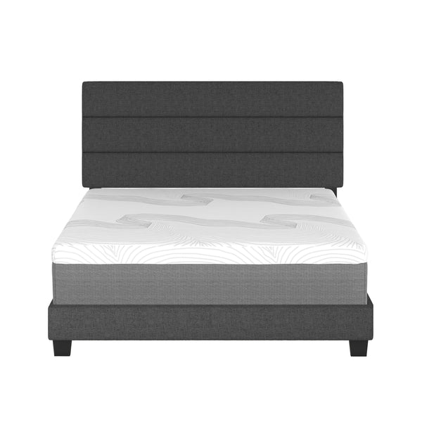 Sicily Linen Upholstered Platform Bed