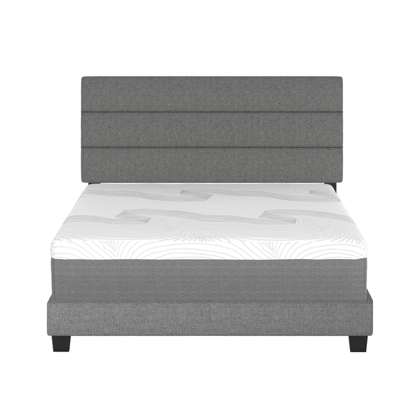 Sicily Linen Upholstered Platform Bed
