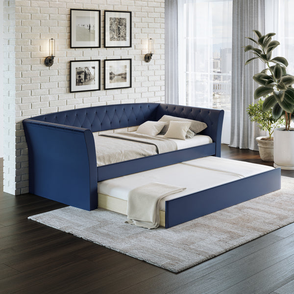 New Castle Linen / St Ives Faux Leather / Kendal Velour - Trundle Bed