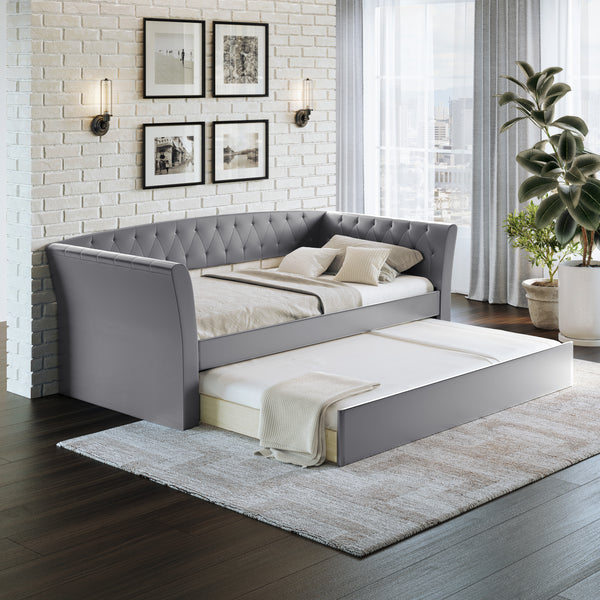 New Castle Linen / St Ives Faux Leather / Kendal Velour - Trundle Bed