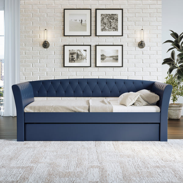 New Castle Linen / St Ives Faux Leather / Kendal Velour - Trundle Bed