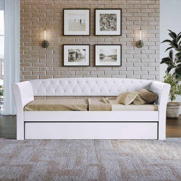 New Castle Linen / St Ives Faux Leather / Kendal Velour - Trundle Bed