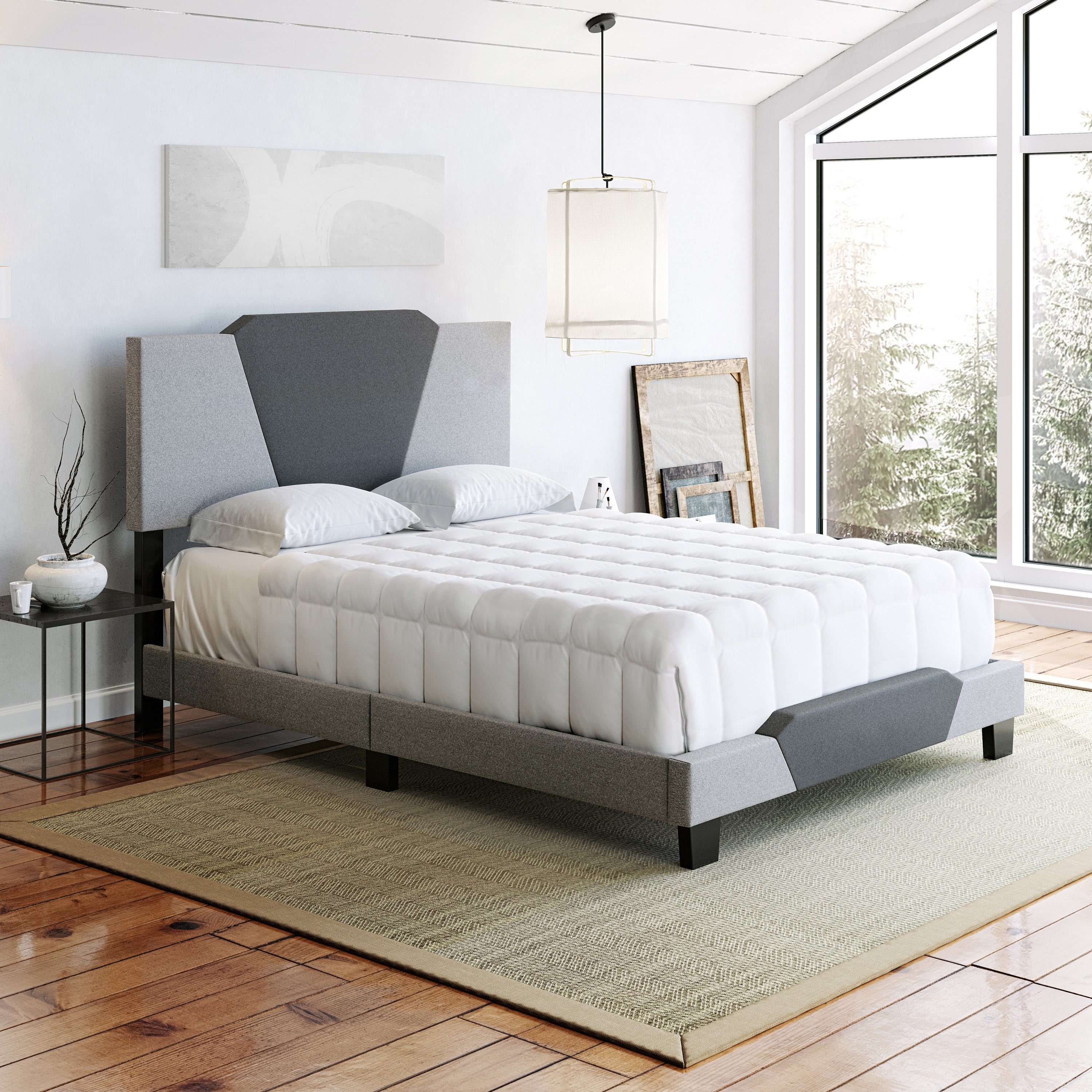 Tuscany Linen Upholstered Bed