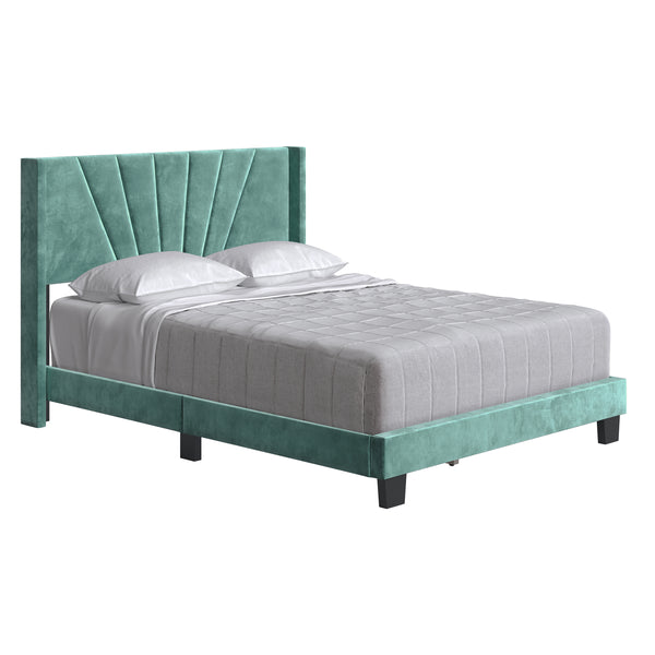 Valencia Velour Upholstered Bed