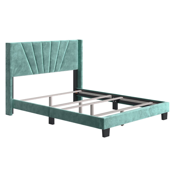 Valencia Velour Upholstered Bed