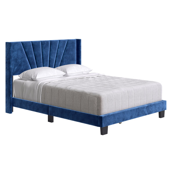 Valencia Velour Upholstered Bed