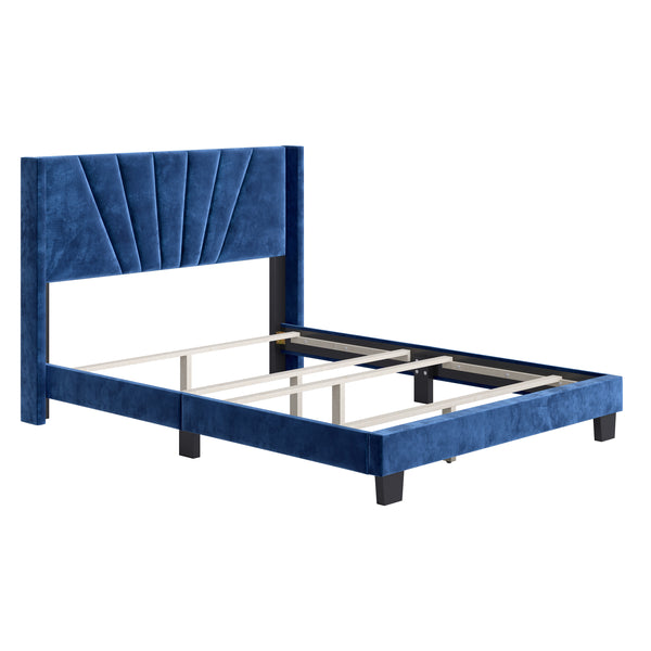 Valencia Velour Upholstered Bed