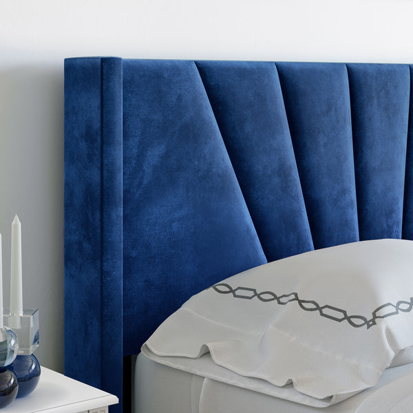 Valencia Velour Upholstered Bed