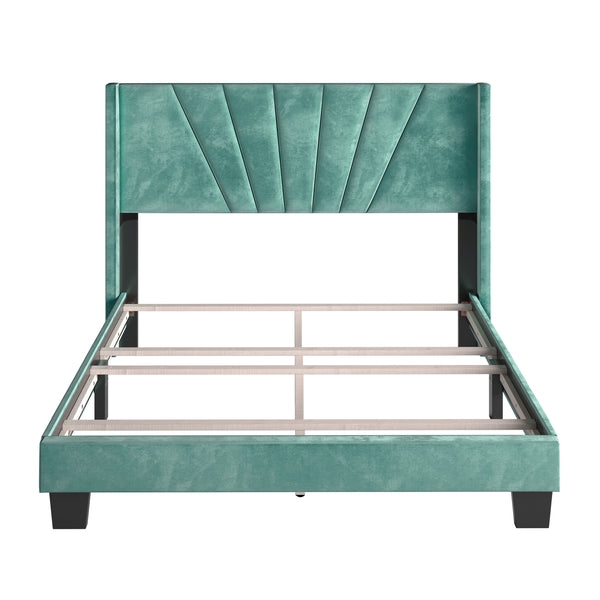 Valencia Velour Upholstered Bed