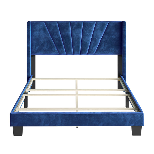 Valencia Velour Upholstered Bed