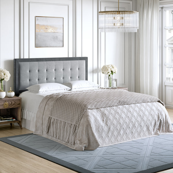 Zoe Velour Upholstered Headboard