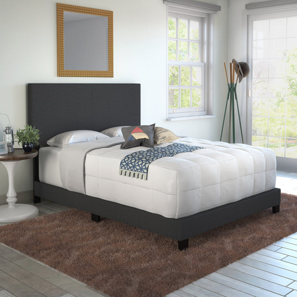 Milan Upholstered Linen Bed