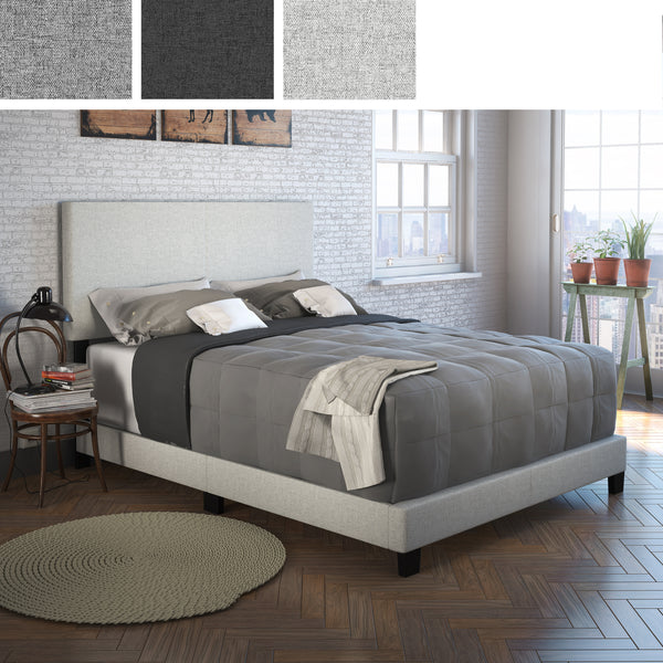 Milan Upholstered Linen Bed
