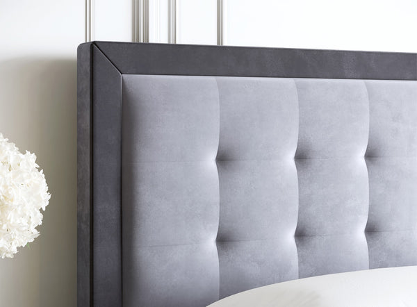 Pisa Velour Upholstered Platform Bed